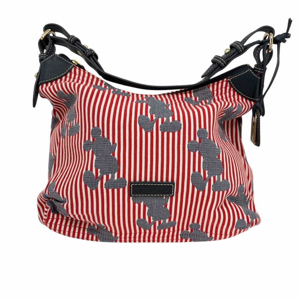 Dooney & Bourke Disney Erica Large Mickey Mouse Striped Handbag